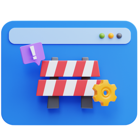 Web Maintenance  3D Icon