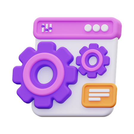 Web maintenance  3D Icon
