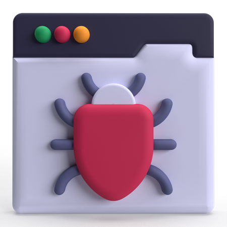 Web Malware  3D Icon