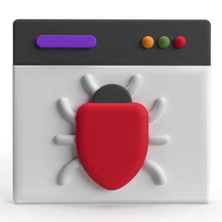 Web Malware  3D Icon