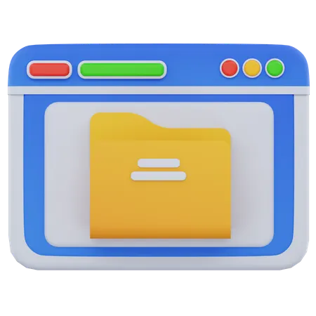 Web Management  3D Icon