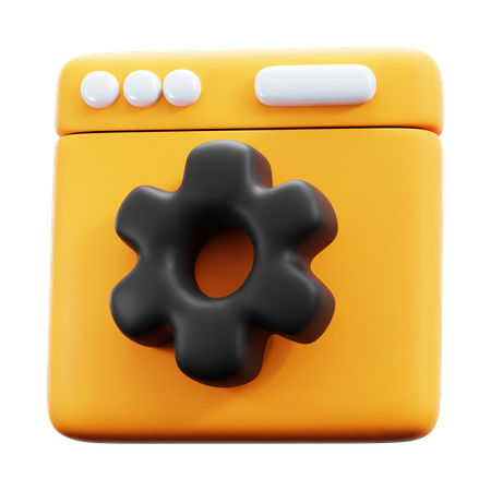 Web management  3D Icon