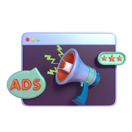 Web Marketing  3D Icon