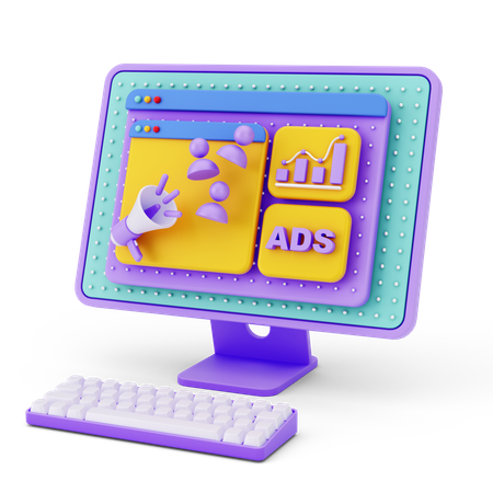 Web Marketing  3D Icon