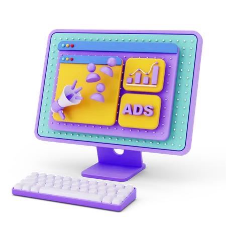 Web Marketing  3D Icon