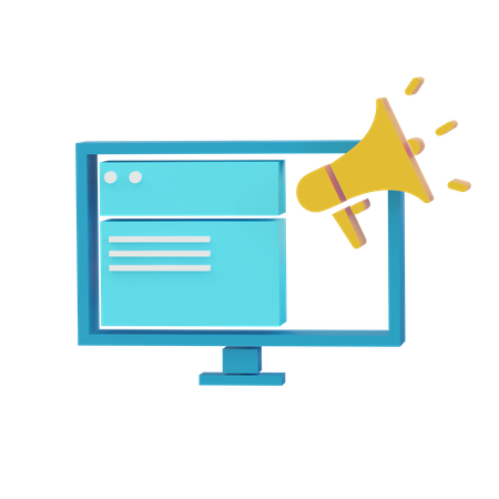 Web Marketing  3D Icon