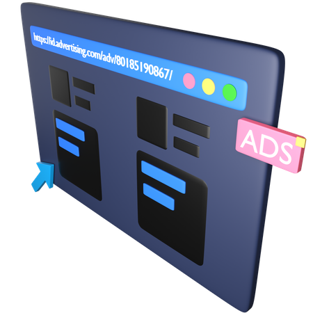Web Marketing  3D Icon