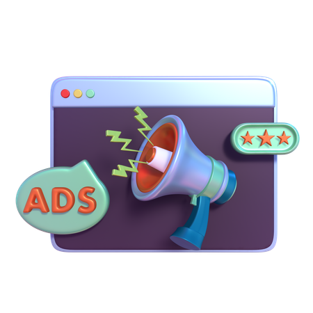 Web Marketing  3D Icon