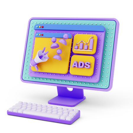 Web Marketing  3D Icon