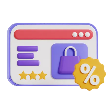 Web-Markt  3D Icon