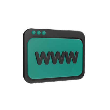 World Wide Web  3D Icon