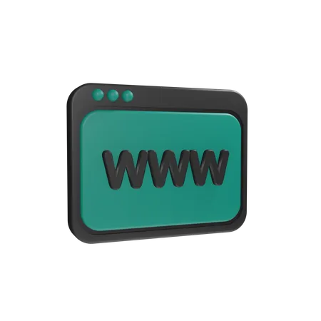 World Wide Web  3D Icon