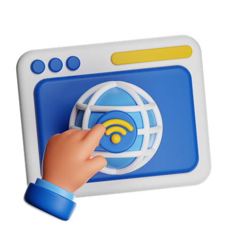 Web Navigation  3D Icon