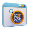 web navigation 3d logo