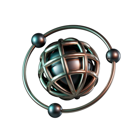 Web Network Connection  3D Icon