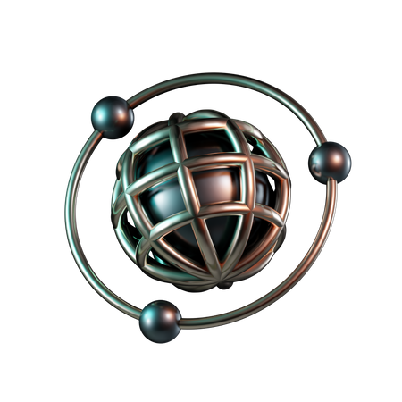 Web Network Connection  3D Icon