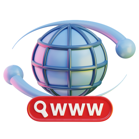 Web-Netzwerk  3D Icon