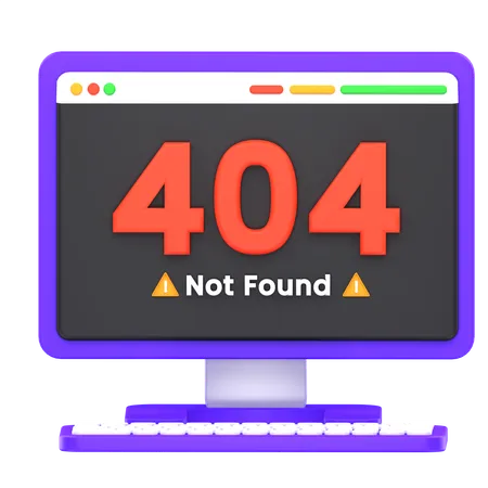 Web Not Found  3D Icon