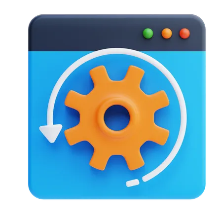 Web Optimization  3D Icon