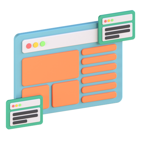 Web Page  3D Icon