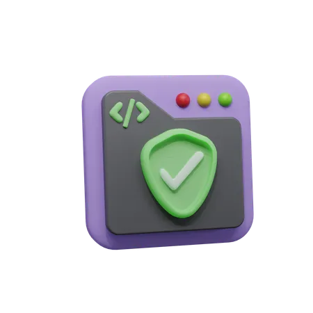 Web page security  3D Icon