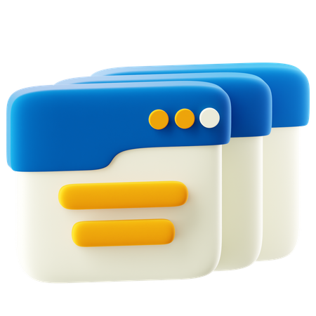 Web Pages  3D Icon