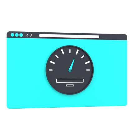 Web Performance  3D Icon