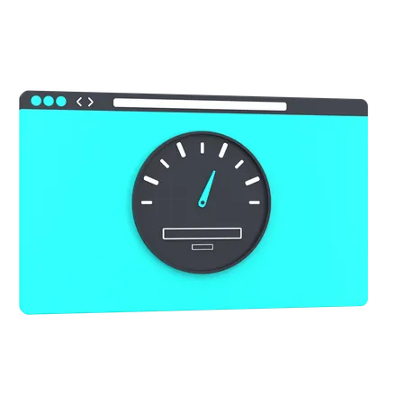 Web Performance  3D Icon