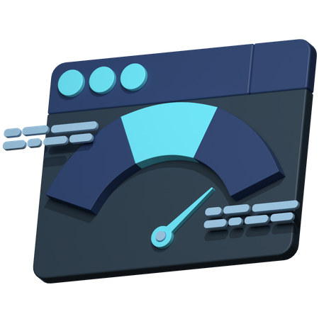 Web Performance  3D Icon