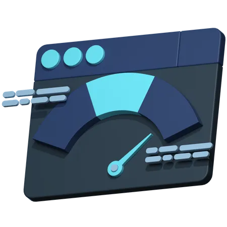 Web Performance  3D Icon