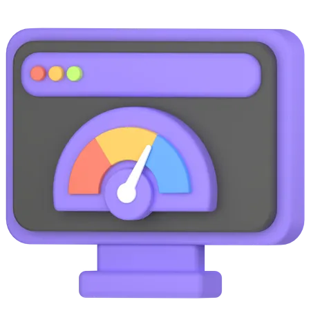 Web Optimization Performance 3D Icon