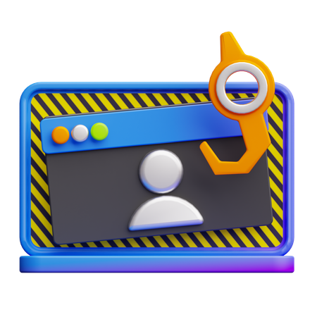 Web Phising  3D Icon