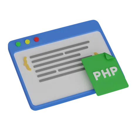 Web Php  3D Icon