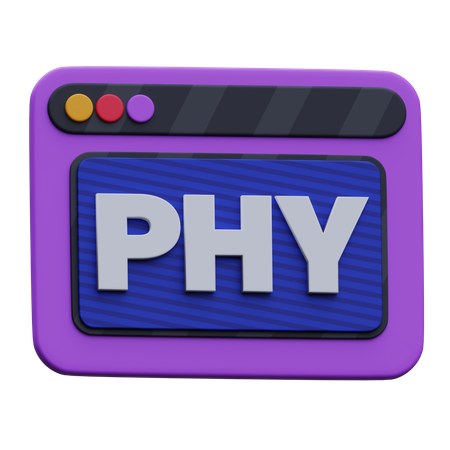 Web Phy  3D Icon