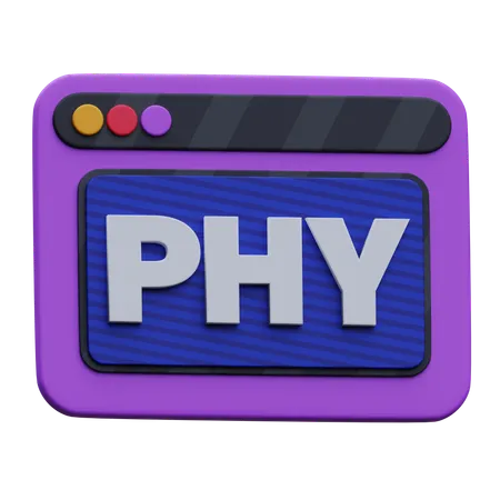 Web Phy  3D Icon