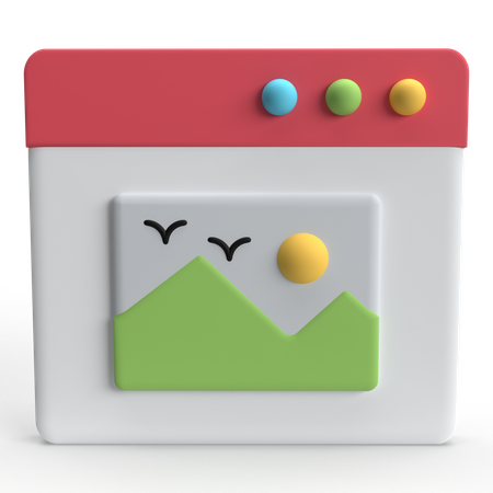 Web Portal  3D Icon