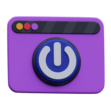 Web Power  3D Icon