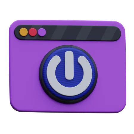 Web Power  3D Icon