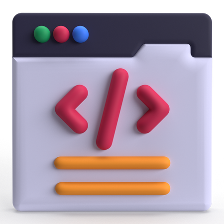 웹 프로그래밍  3D Icon