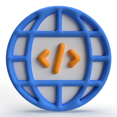 Web Programming  3D Icon