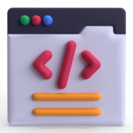 Web Programming  3D Icon