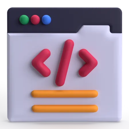 Web Programming  3D Icon