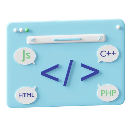 Web Programming  3D Icon