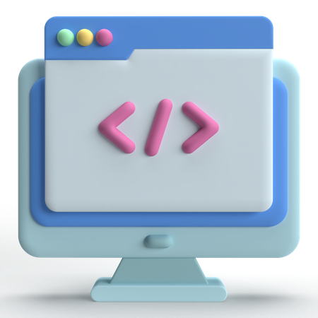 Web Programming  3D Icon