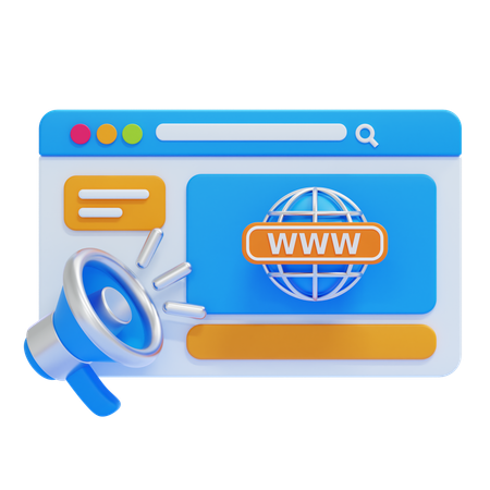 Web Promotion  3D Icon