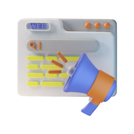 Web Promotion  3D Icon