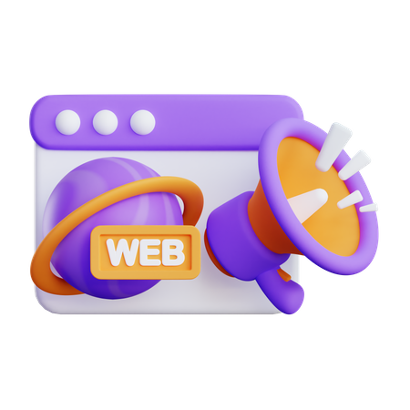 Web Promotion 3D Illustration