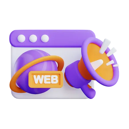 Web Promotion 3D Illustration