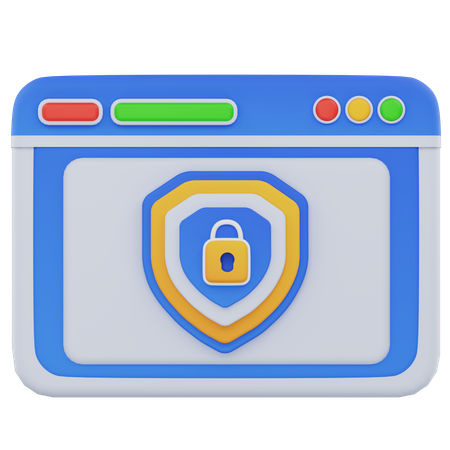 Web Protected  3D Icon