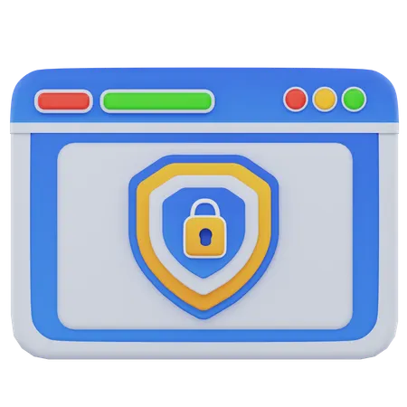 Web Protected  3D Icon